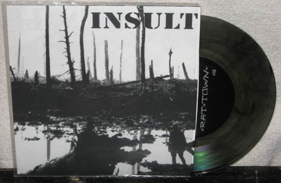 INSULT / RAMPANT DECAY "Split" 7" Smoke Vinyl
